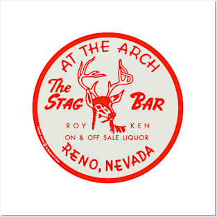Vintage the Stag Bar Reno Nevada Posters and Art
